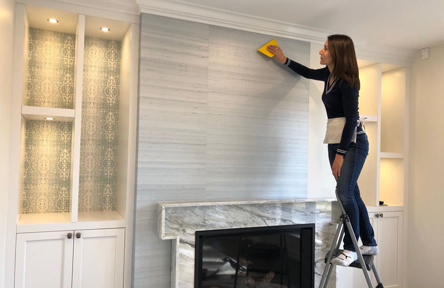 Professional wallpaper hanging service Houston TX